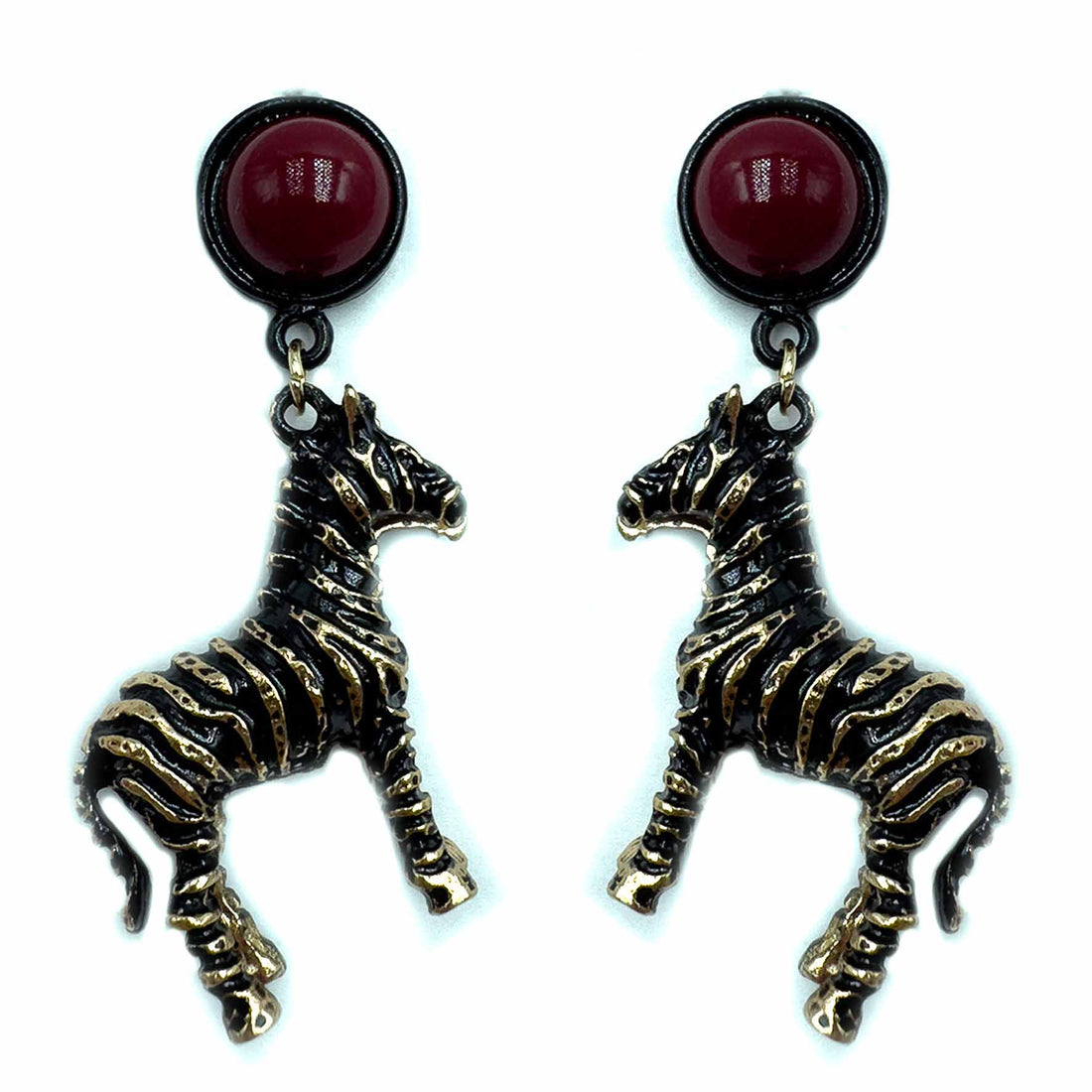 Palestro Milano Orecchini Zebre con bottone