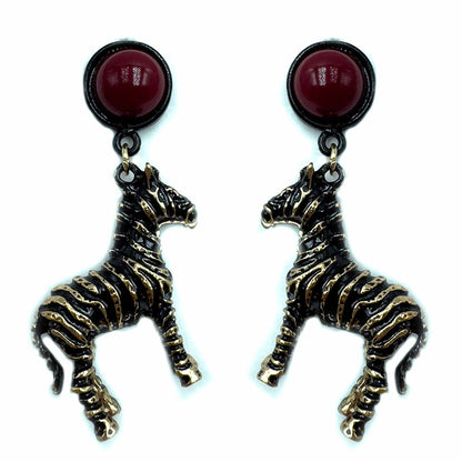 Palestro Milano Orecchini Zebre con bottone