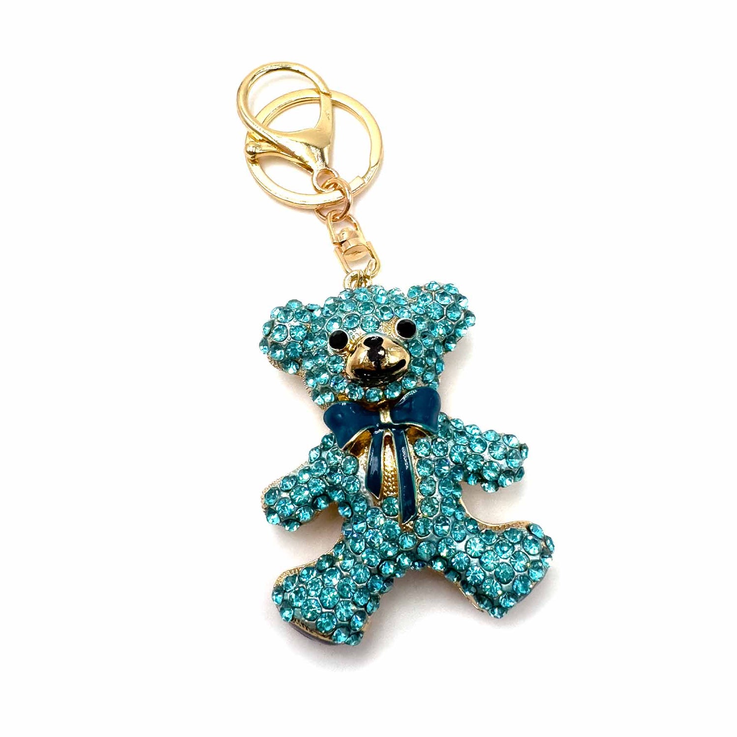 Palestro Milano Portachiavi Azzurro Teddy Bear Fiocchetto