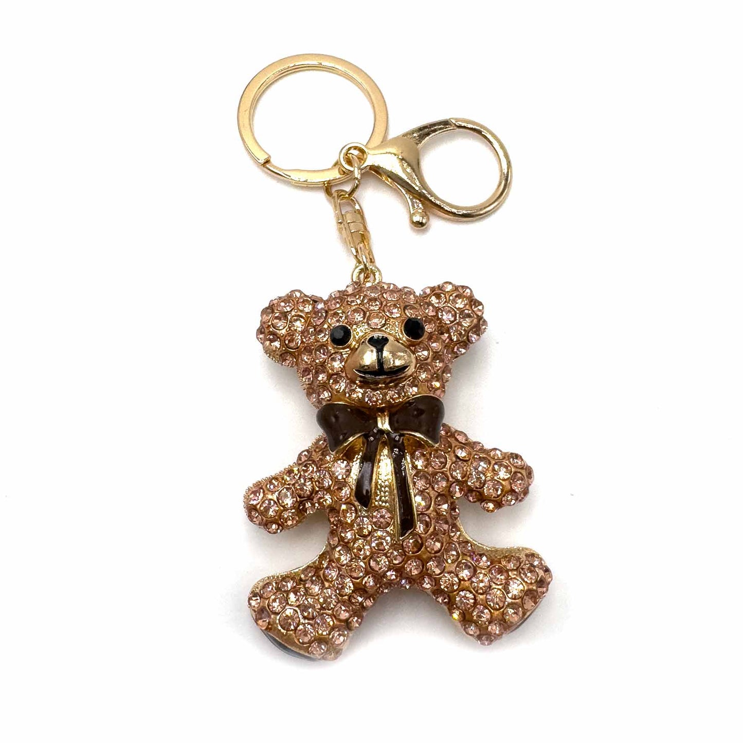 Palestro Milano Portachiavi Caramello Teddy Bear Fiocchetto