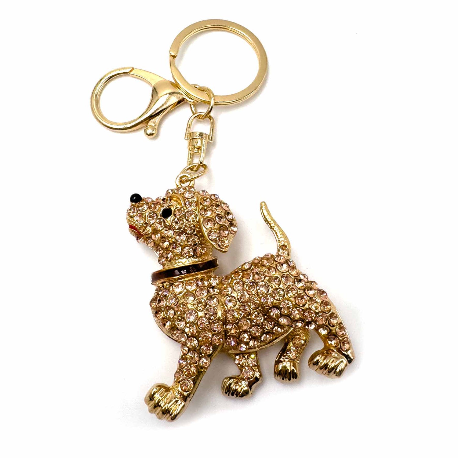 Palestro Milano Portachiavi Collare Marrone Cagnolino Labrador