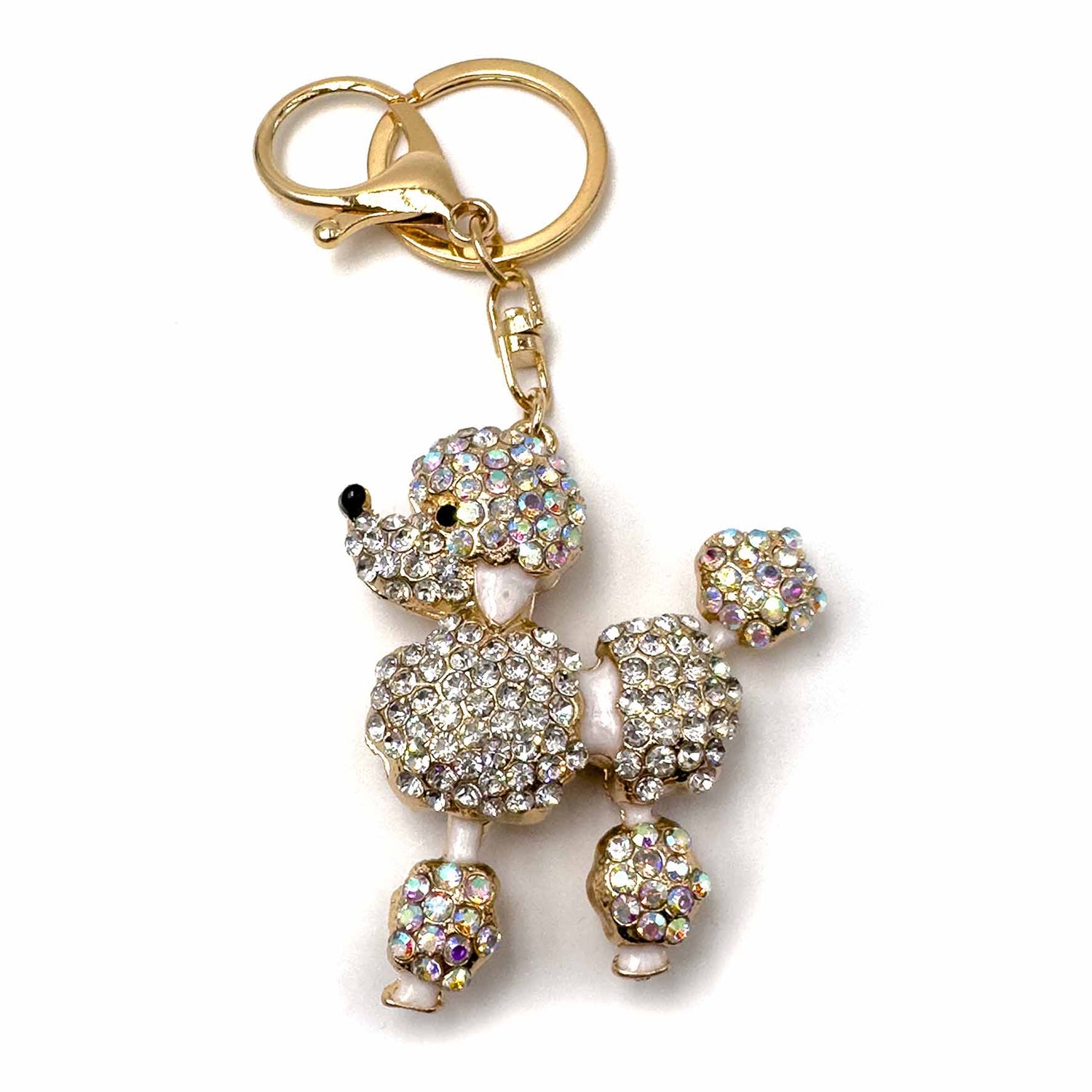 Palestro Milano Portachiavi Cristallo Barboncino