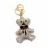 Palestro Milano Portachiavi Cristallo Teddy Bear Fiocchetto