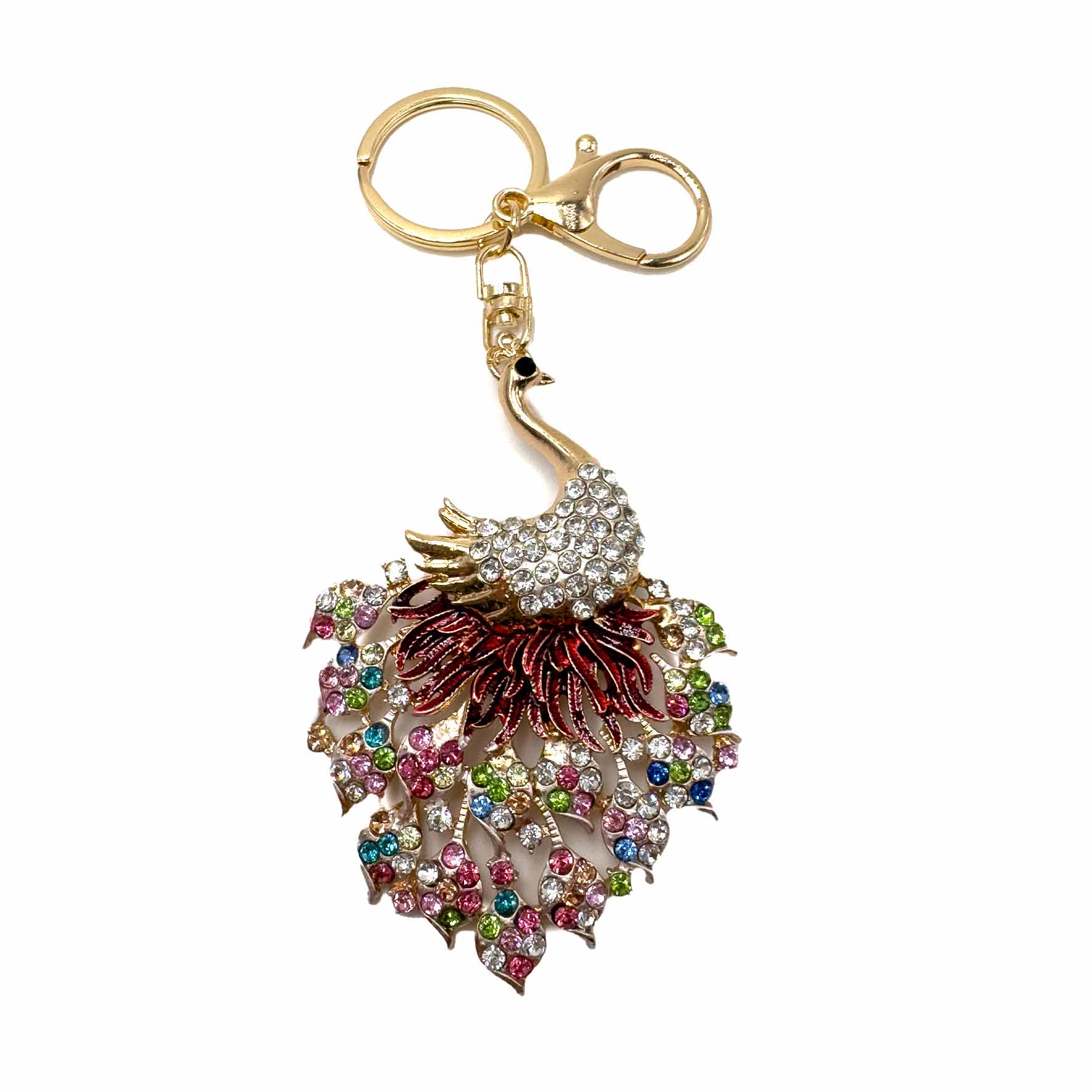 Palestro Milano Portachiavi Multicolor Pavone