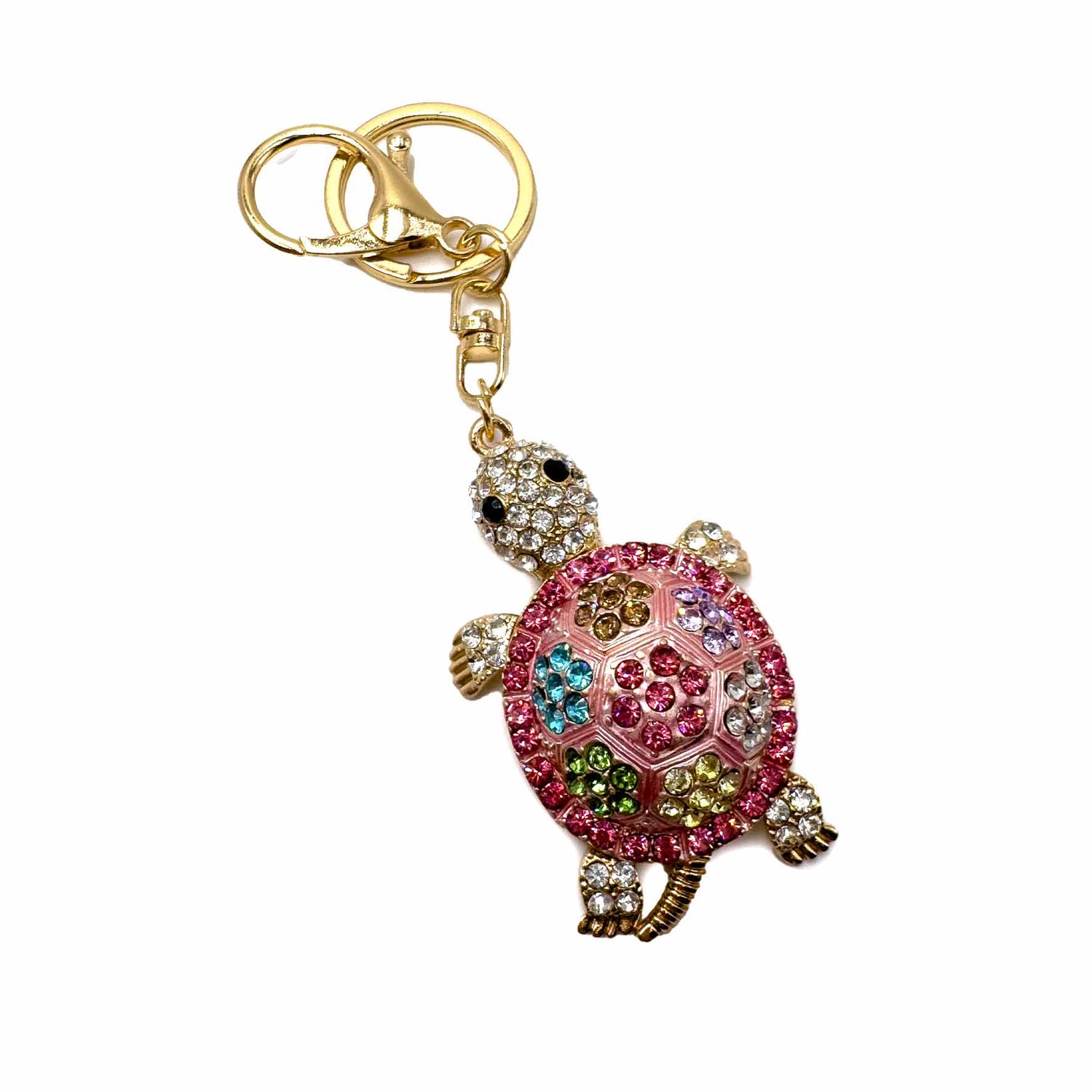 Palestro Milano Portachiavi Multicolor Tartaruga di zirconi
