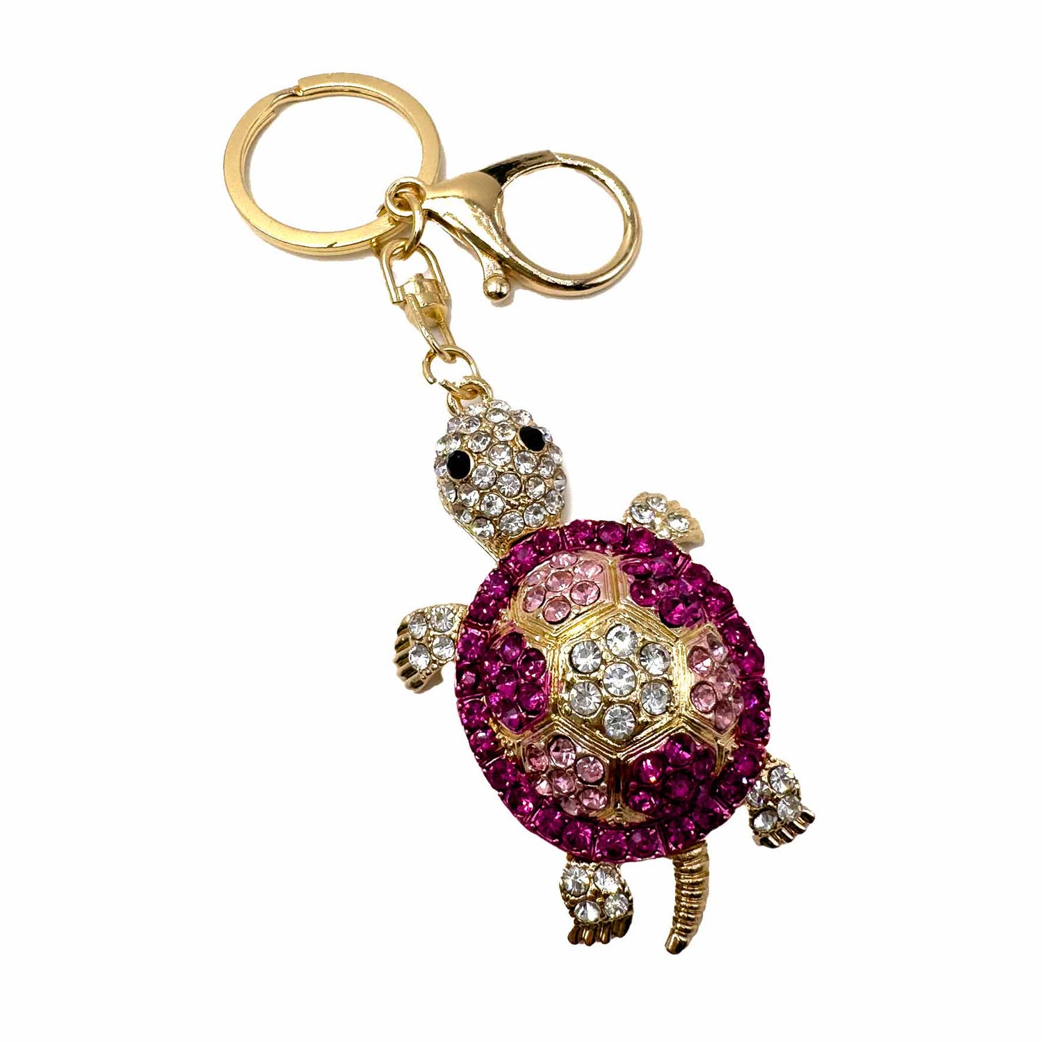 Palestro Milano Portachiavi Pink Tartaruga di zirconi
