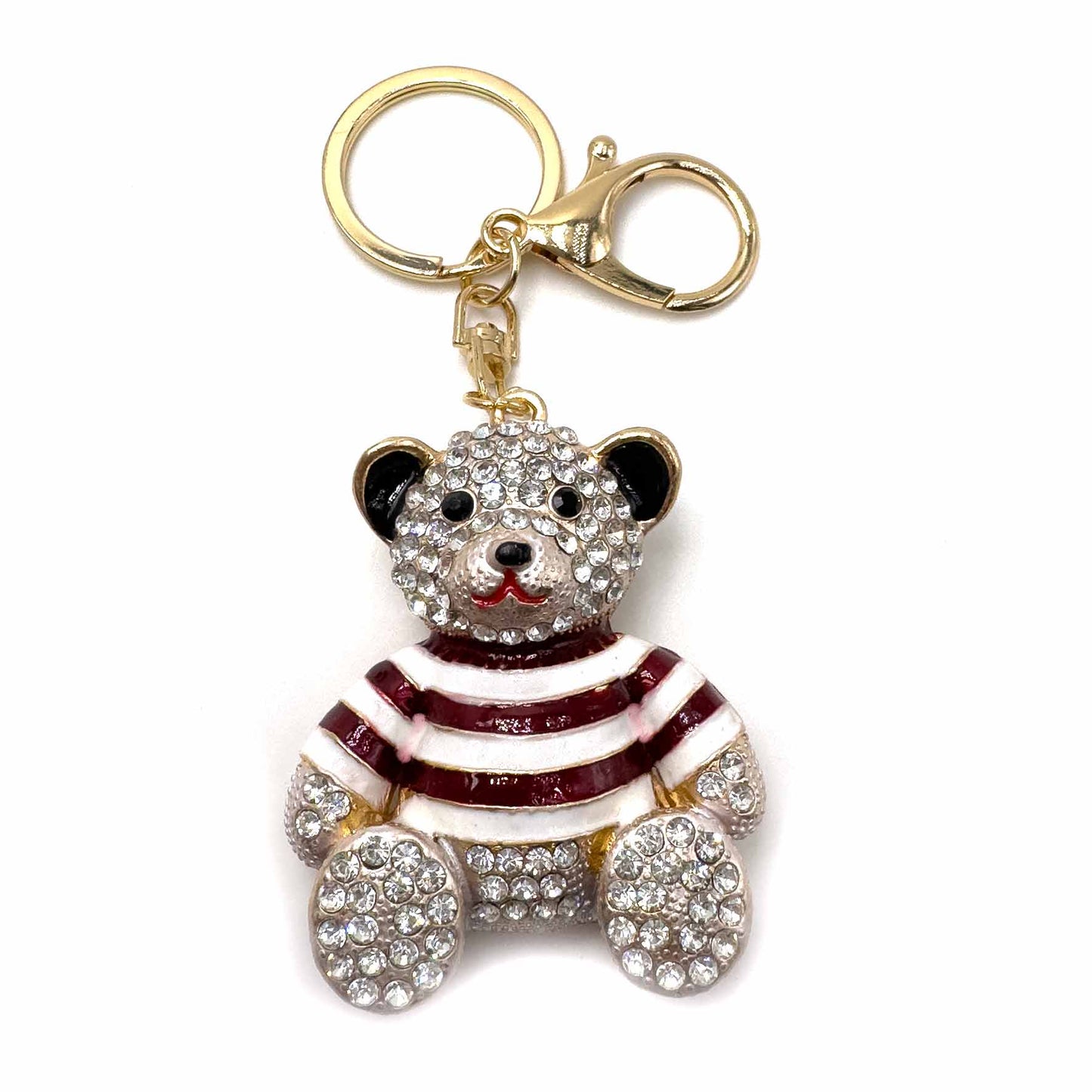 Palestro Milano Portachiavi Rosso Orsetto maglia a righe