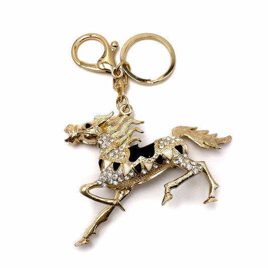Palestro Milano Portachiavi Sella nera Cavallo Medievale