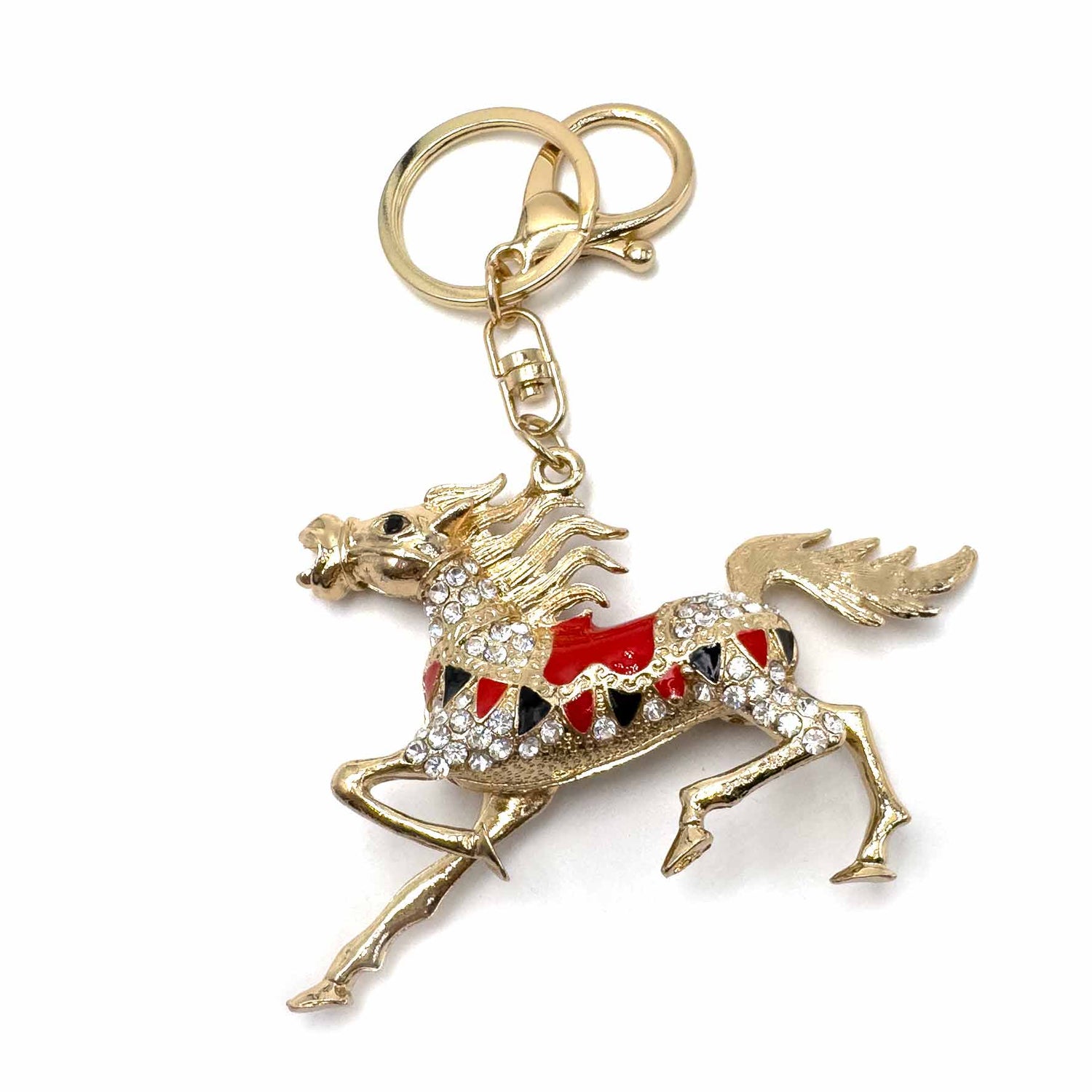 Palestro Milano Portachiavi Sella rossa Cavallo Medievale