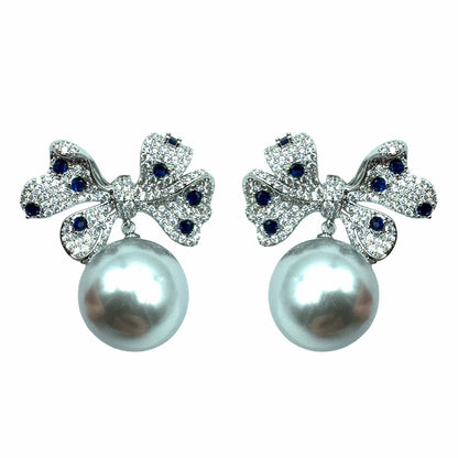 Palestro Milano Silver Perla Grigia Fiocco con Perla Big