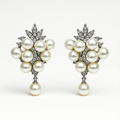 Palestro Milano Silver perle bianche Tripudio di Perle&amp;Pavè