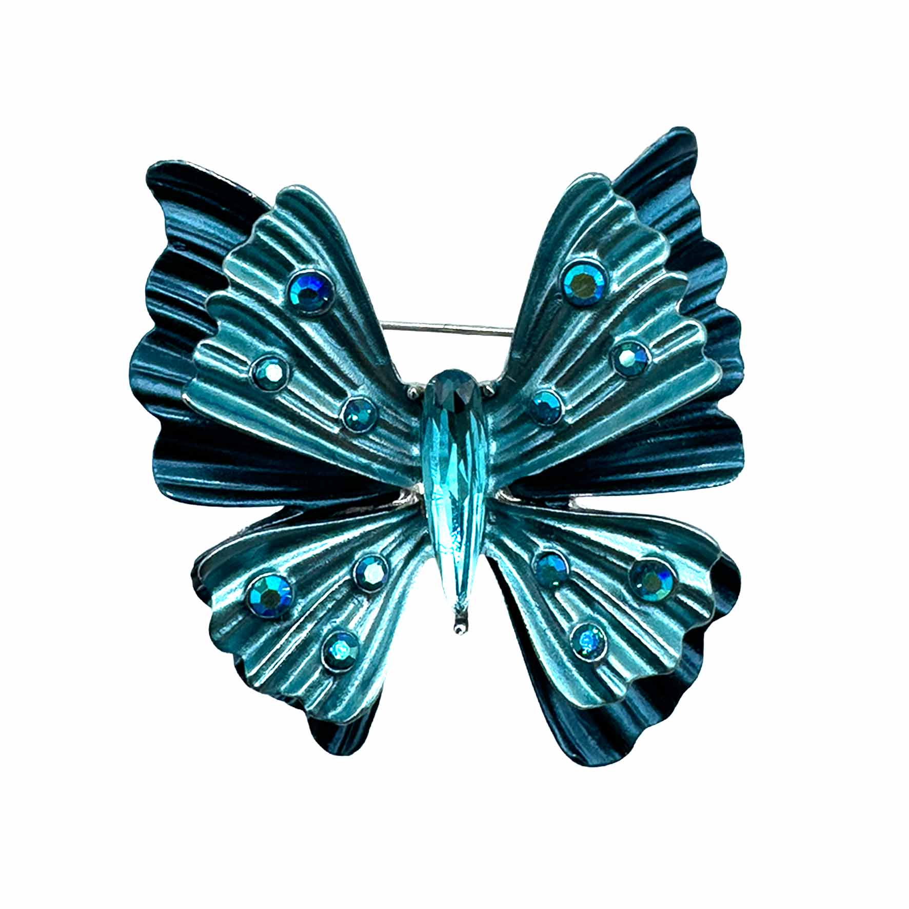 Palestro Milano Spille e spillette Azzurro Farfalla Righette