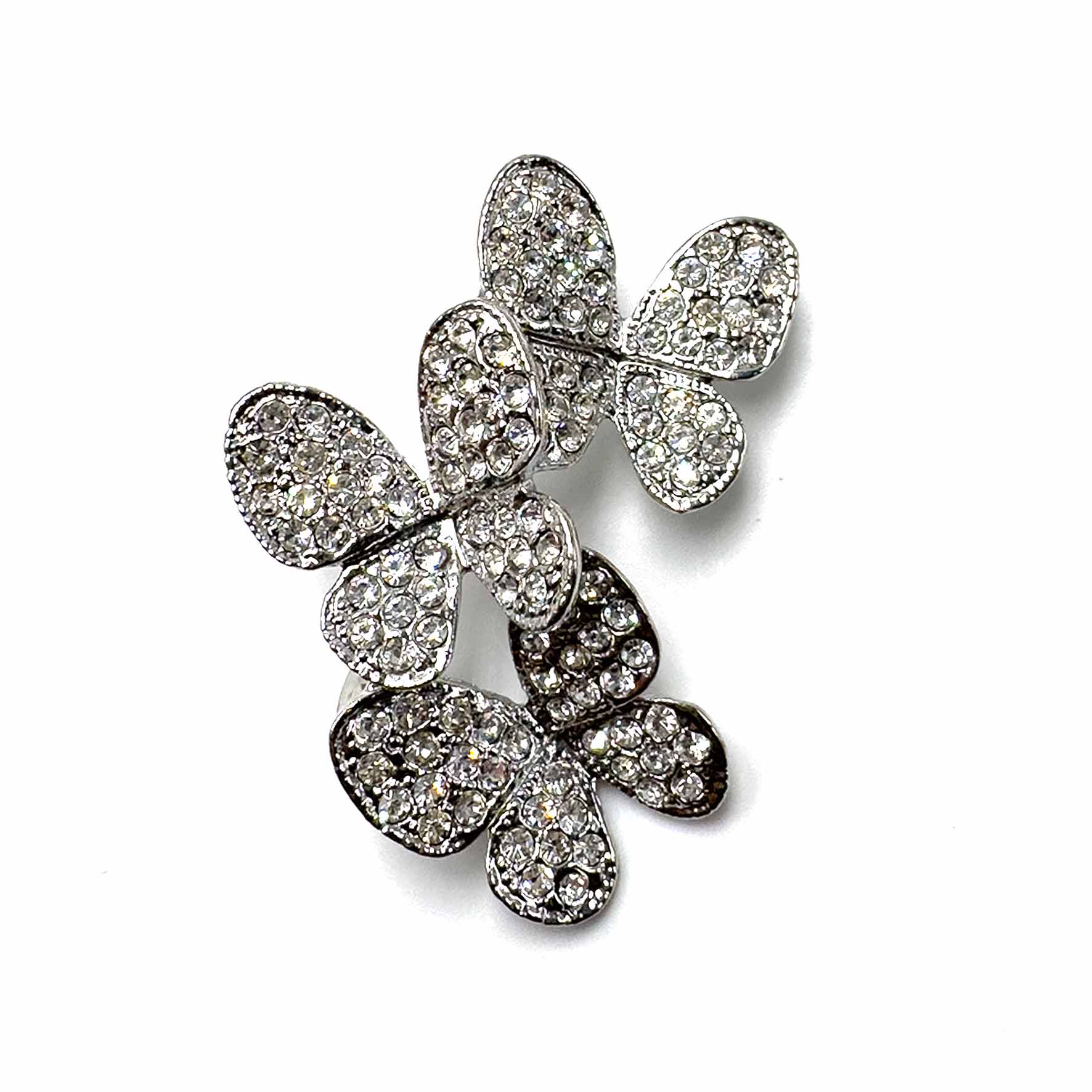 Palestro Milano Spille e spillette Base silver Trio di farfalle