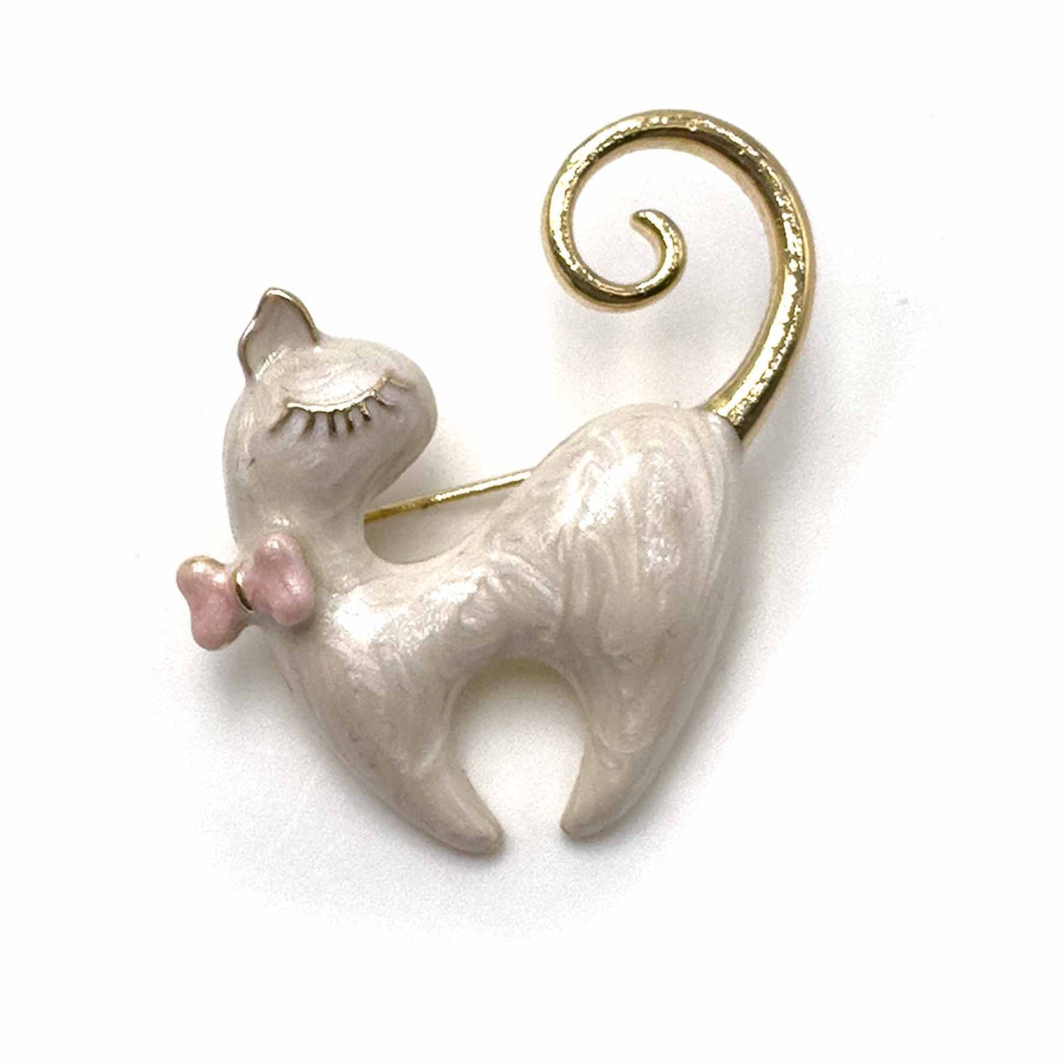 Palestro Milano Spille e spillette Bianco Gattino Vanitoso