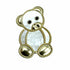Palestro Milano Spille e spillette Bianco Teddy Bear