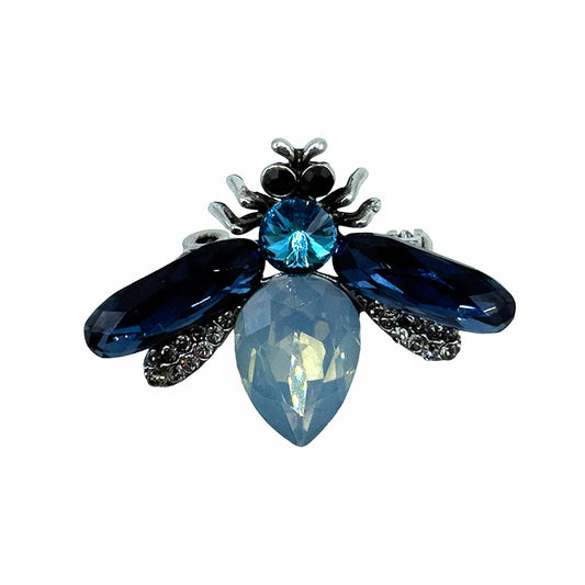 Palestro Milano Spille e spillette Blu/Azzurro Mosche di zirconi - new