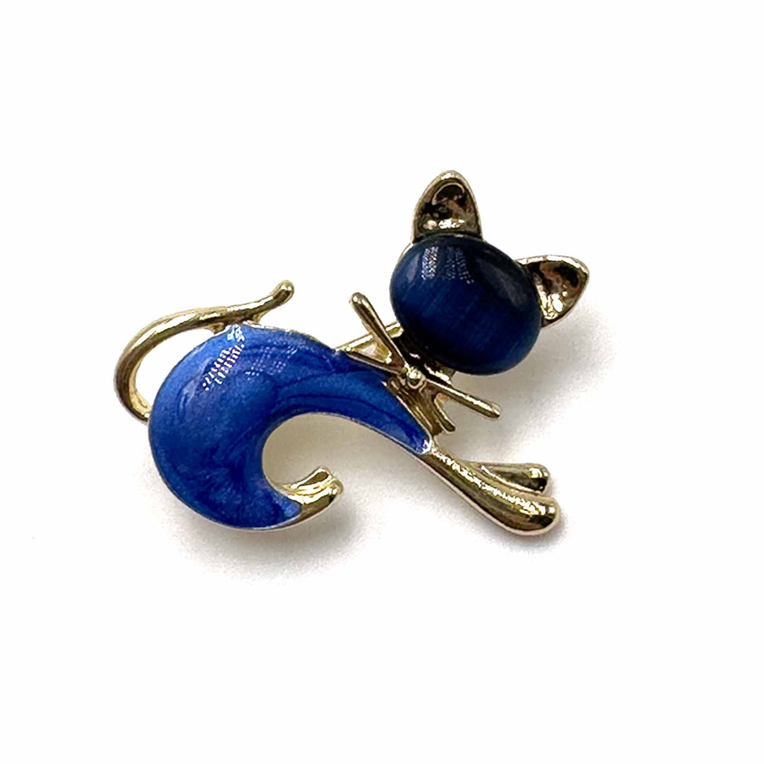 Palestro Milano Spille e spillette Blu Gattino Stirato