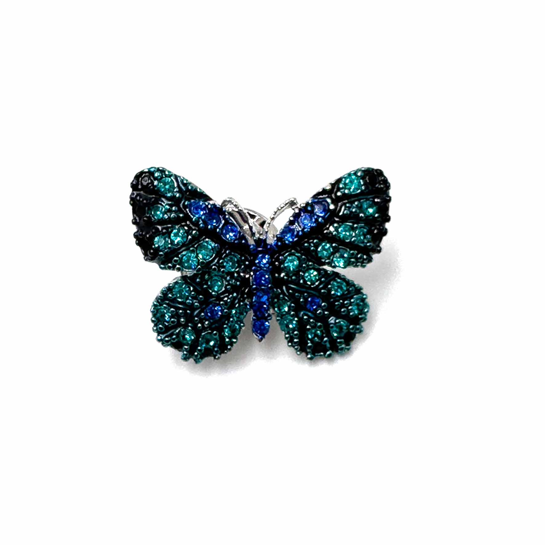 Palestro Milano Spille e spillette Blu Mini farfalla a bottone