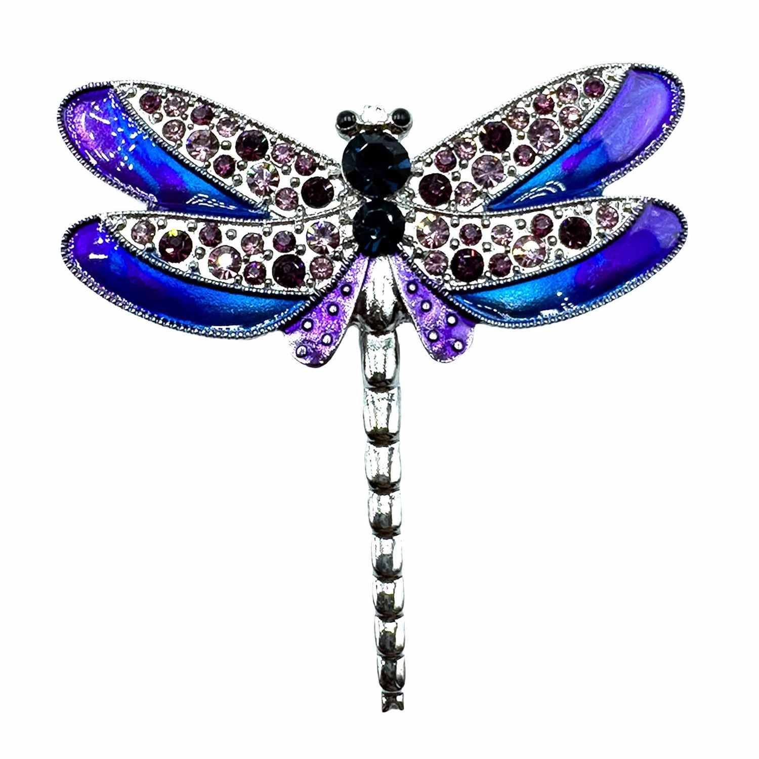 Palestro Milano Spille e spillette Blu/Violet/Amarena Libellula Colorata