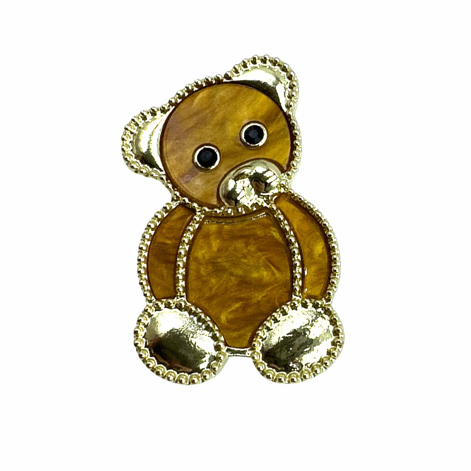 Palestro Milano Spille e spillette Caramello Teddy Bear