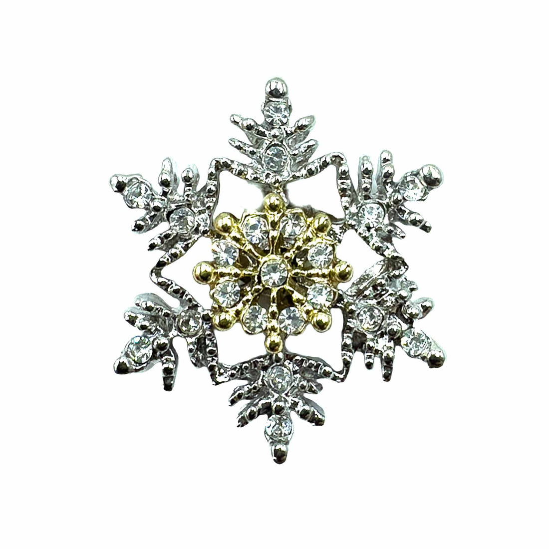 Palestro Milano Spille e spillette Fiocchetto di Neve - Silver Gold