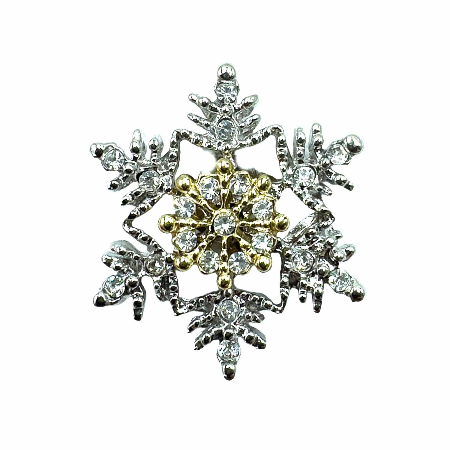 Palestro Milano Spille e spillette Fiocchetto di Neve - Silver Gold