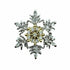 Palestro Milano Spille e spillette Fiocchetto di Neve - Silver Gold