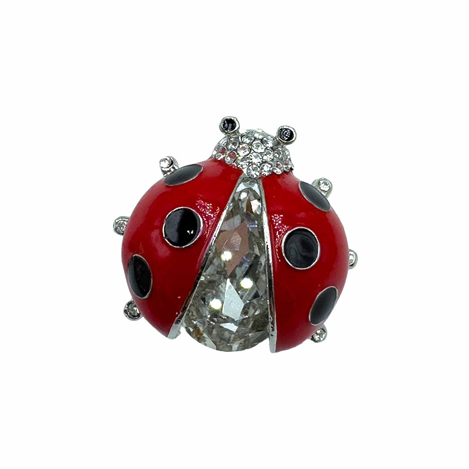Palestro Milano Spille e spillette Pietra cristallo Coccinella Preziosa