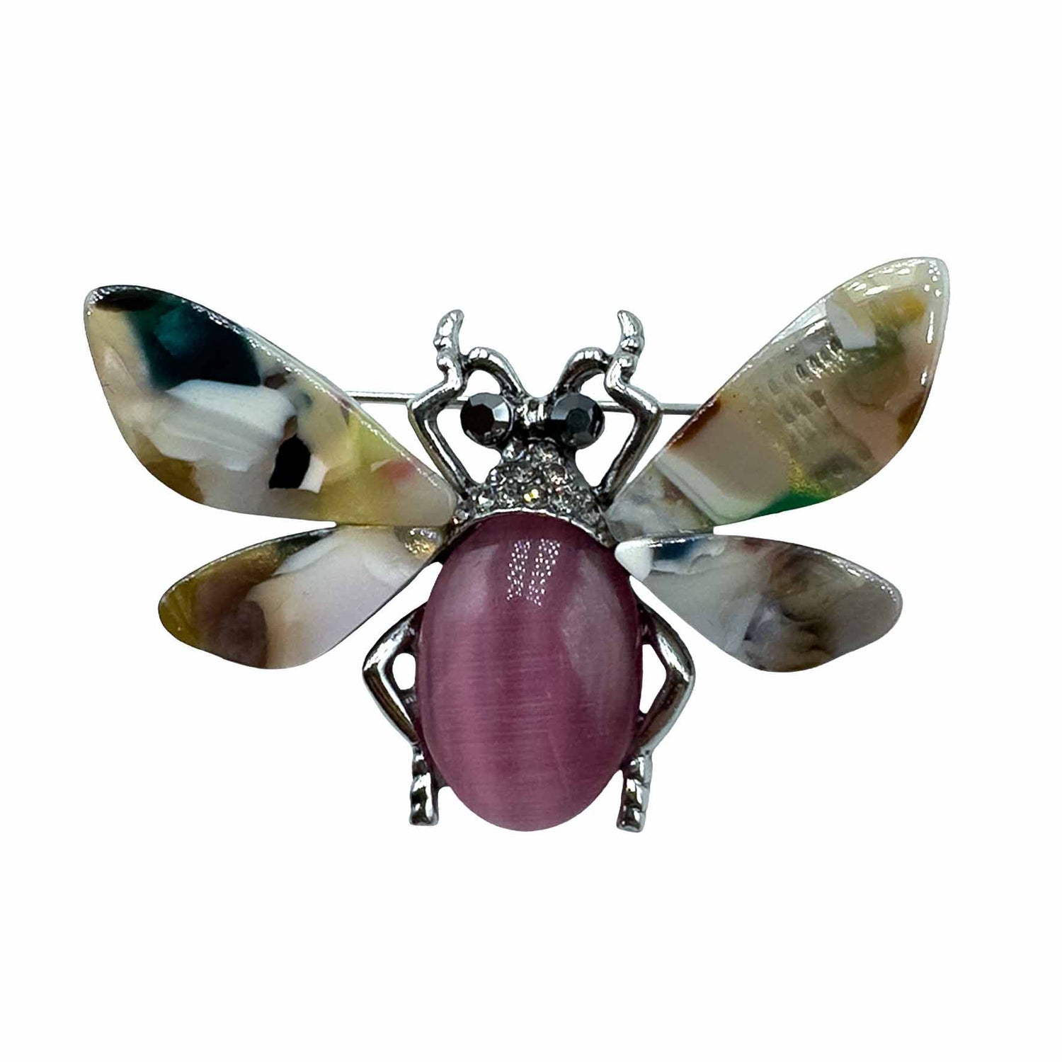 Palestro Milano Spille e spillette Pink Mosca multicolor