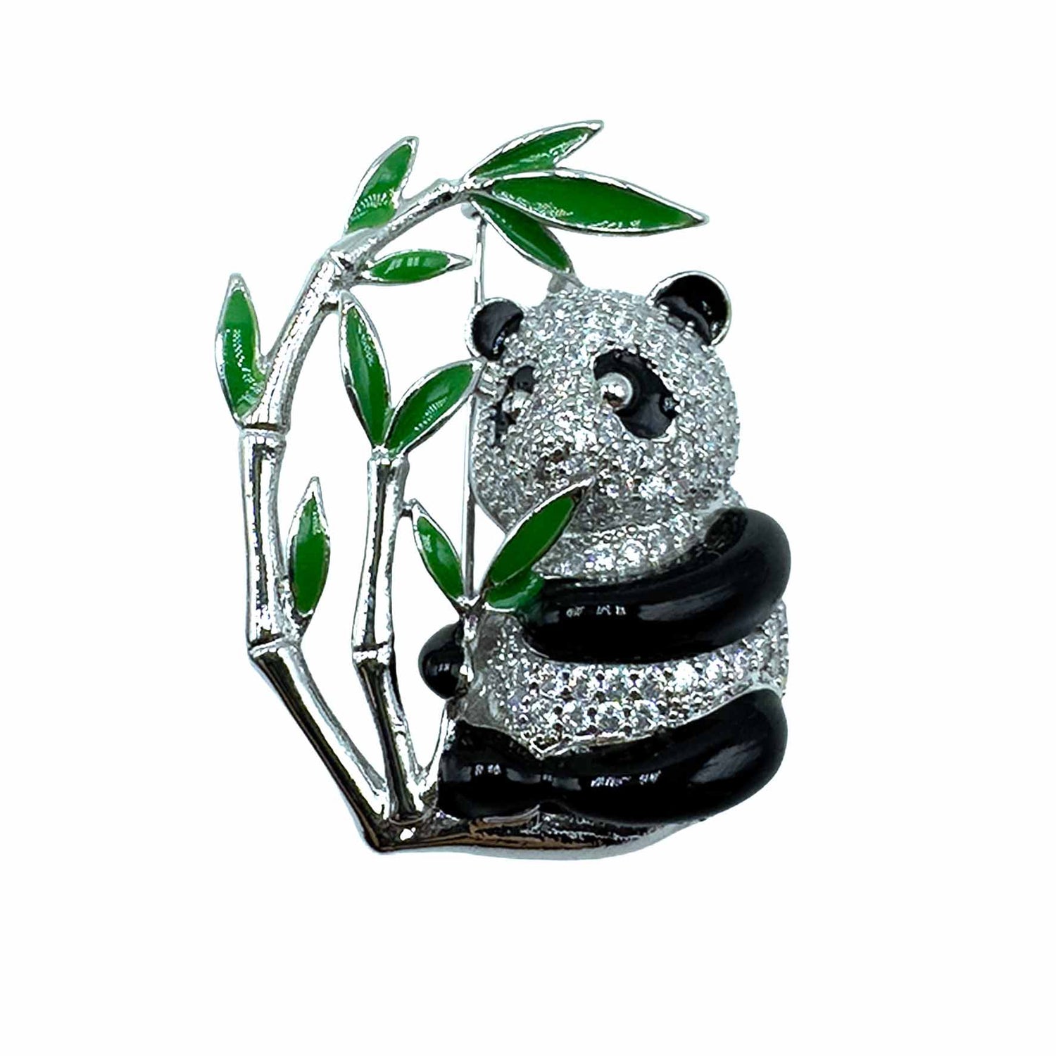 Palestro Milano Spille e spillette Silver Panda e Bambù