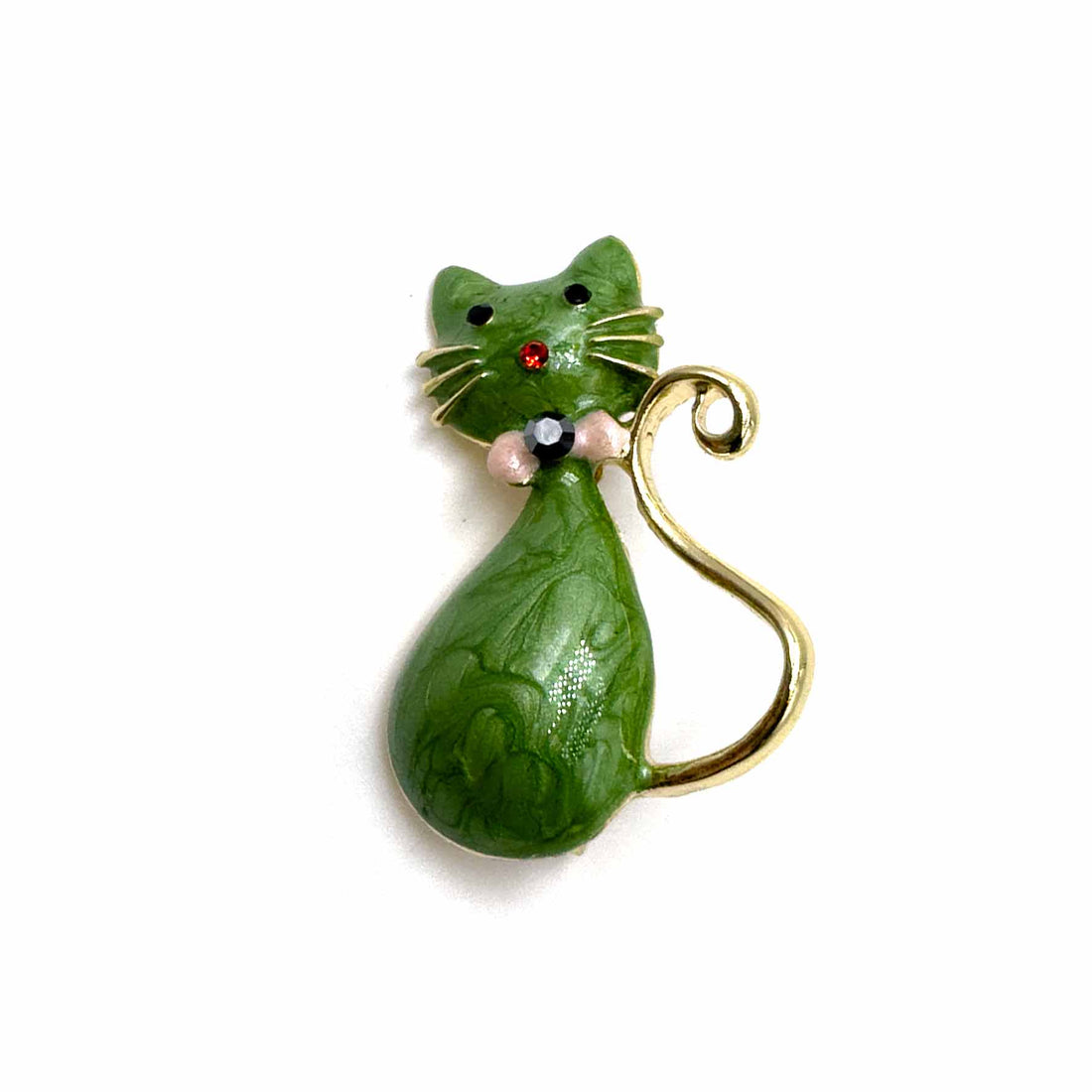 Palestro Milano Spille e spillette Verde Prato Gattino Papillon