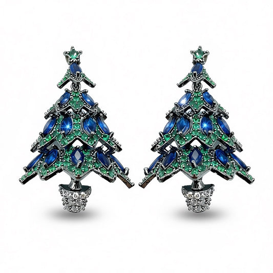 Palestro Milano Verde Blu Alberi Natalizi di Pavè