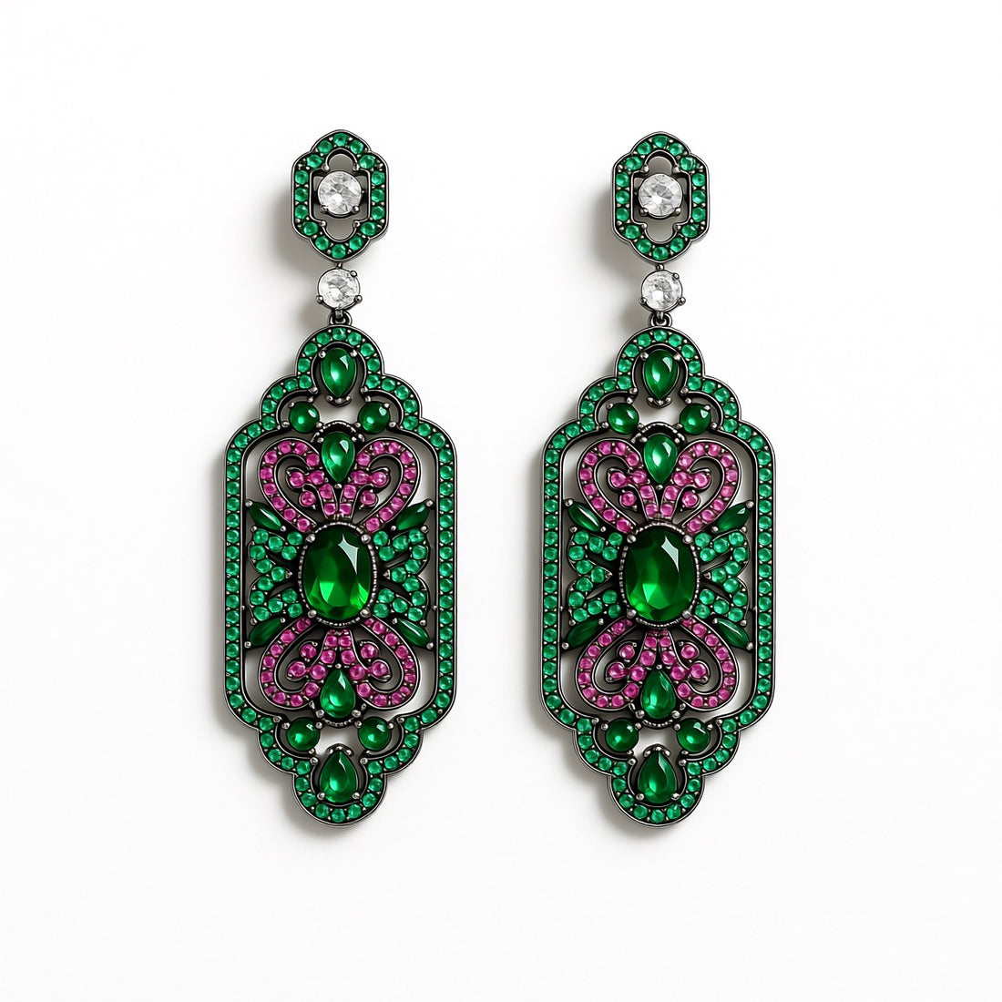 Palestro Milano Verde/Fucsia Rettangoli di Pavè