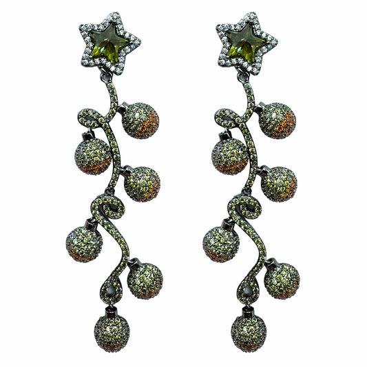 Palestro Milano Verde Oliva-Arancio Palline di Natale con Stella