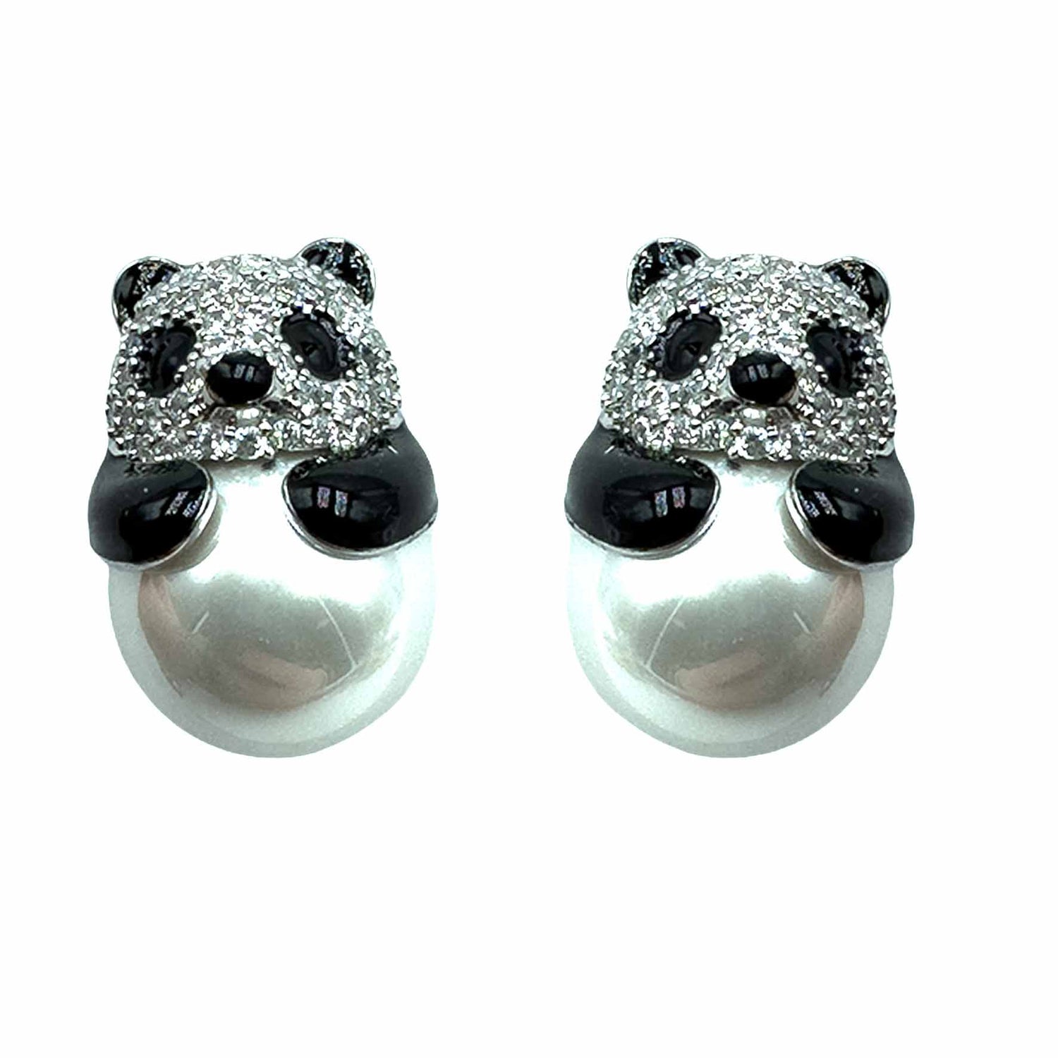 Palestro Milano Orecchini Perla Bianca Panda &amp; Perla