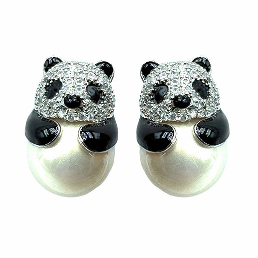 Palestro Milano Orecchini Perla Champagne Panda & Perla