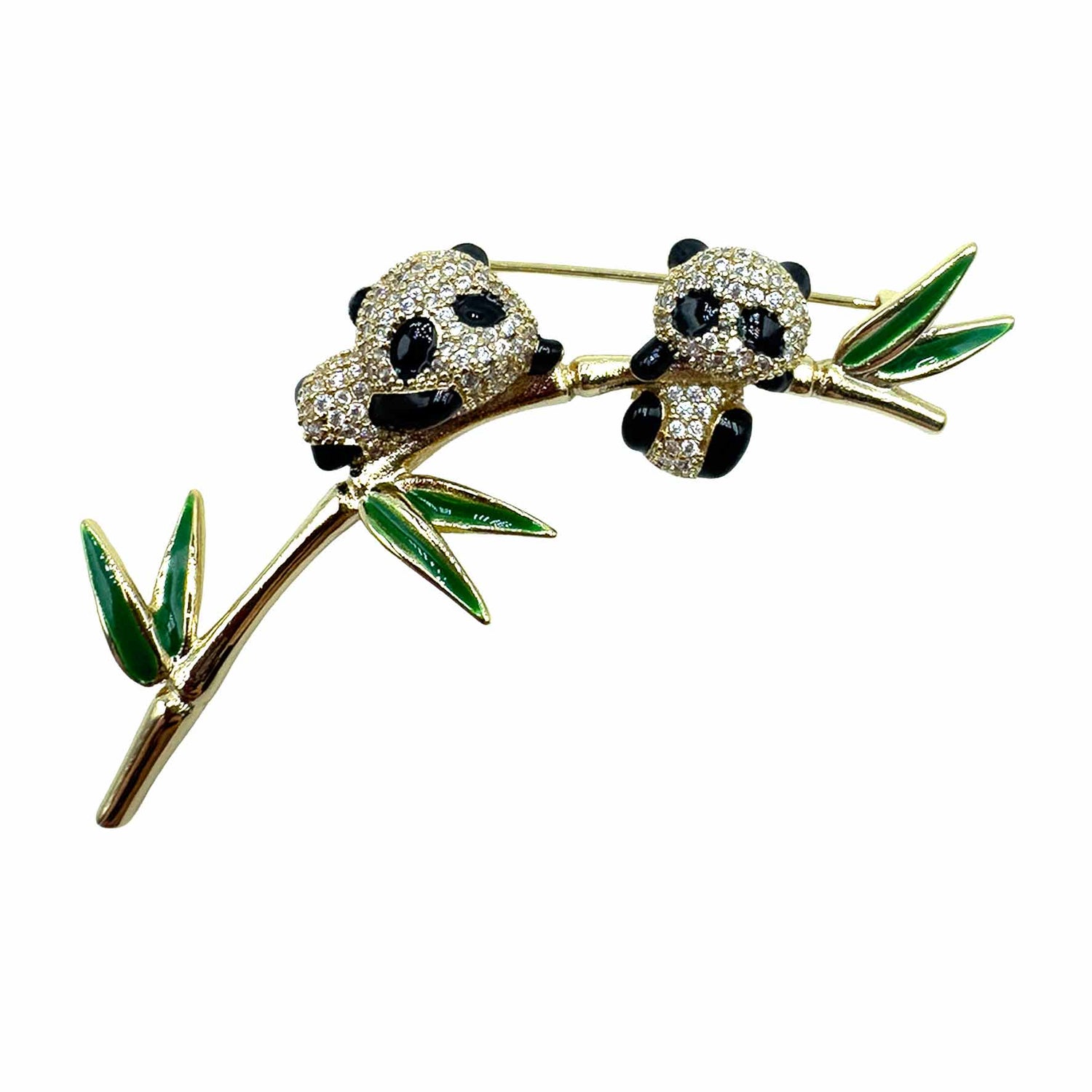 Palestro Milano Spille e spillette Gold Panda Rampicanti