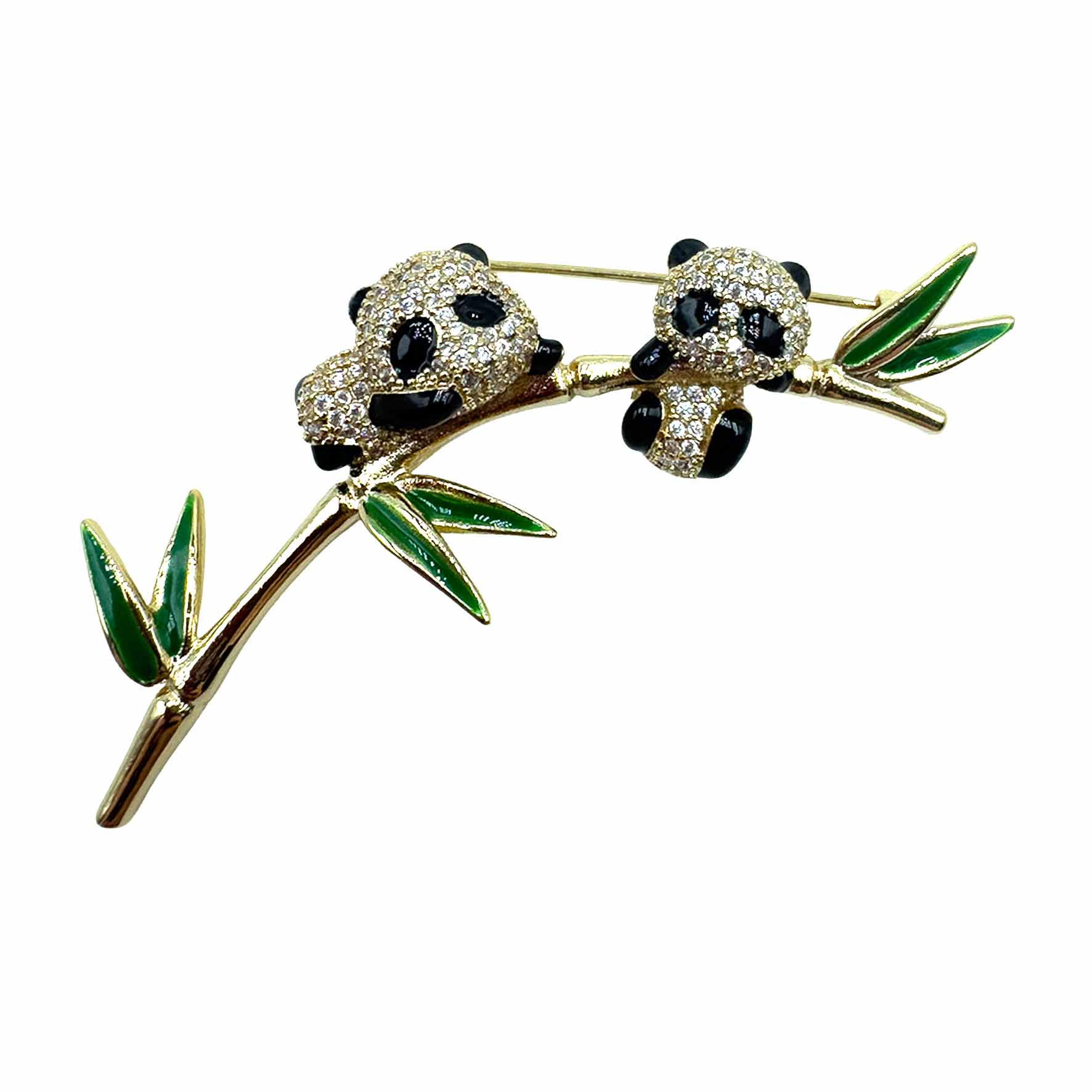 Palestro Milano Spille e spillette Gold Panda Rampicanti