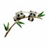 Palestro Milano Spille e spillette Gold Panda Rampicanti