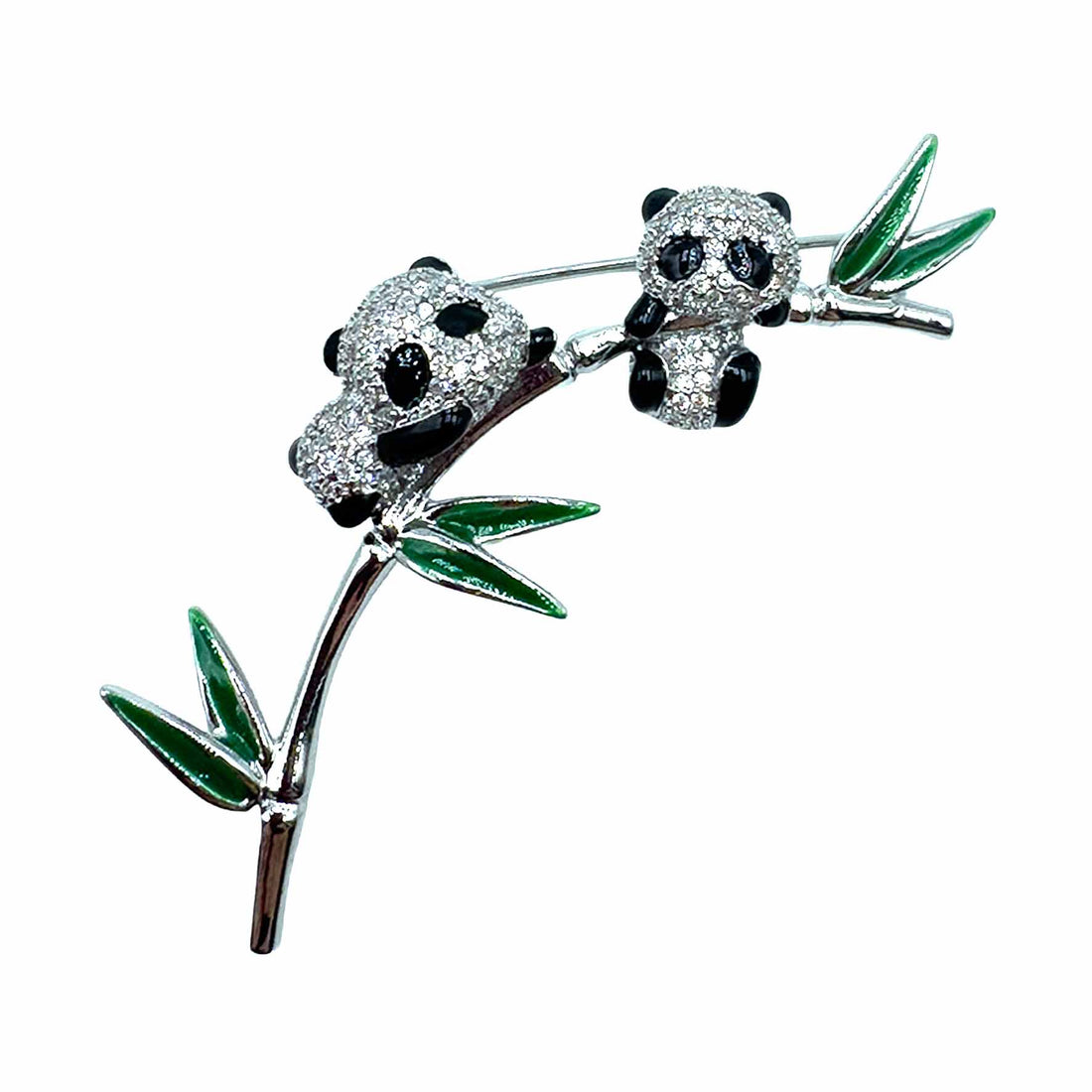 Palestro Milano Spille e spillette Silver Panda Rampicanti