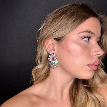 Palestro Milano Pavoni con coda di cristalli