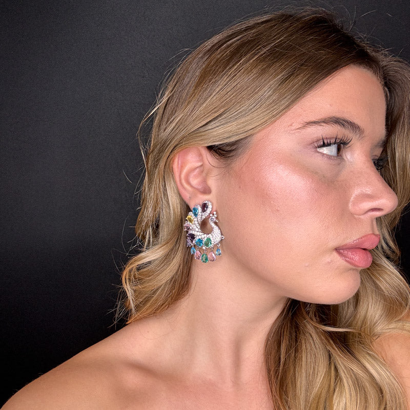 Palestro Milano Pavoni con coda di cristalli