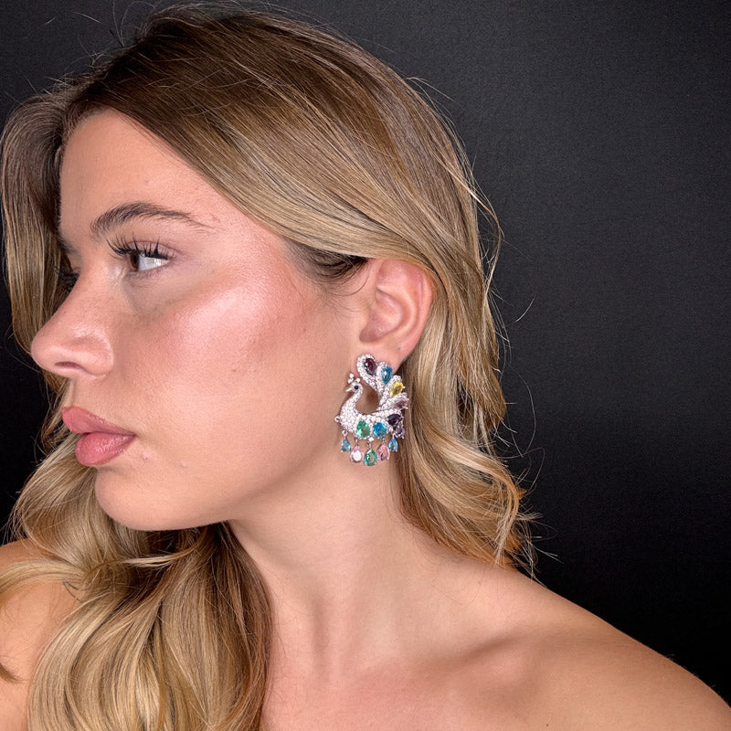 Palestro Milano Pavoni con coda di cristalli