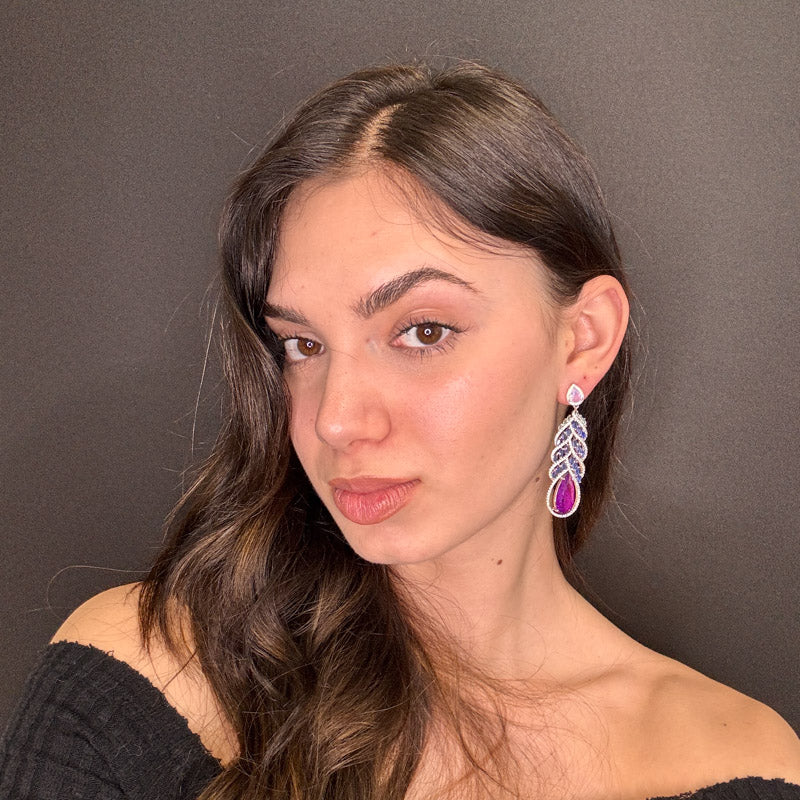 Palestro Milano Orecchini Pendente Violetta
