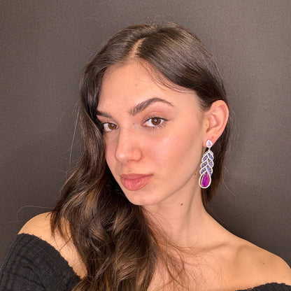 Palestro Milano Orecchini Pendente Violetta