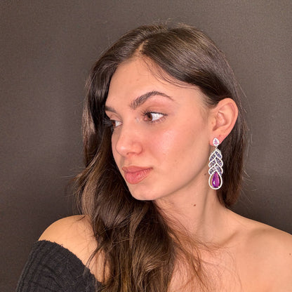 Palestro Milano Orecchini Pendente Violetta