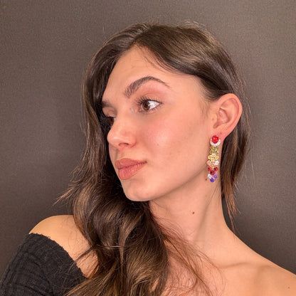 Palestro Milano Orecchini Piume di Gemme