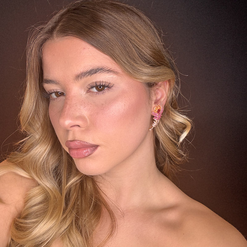 Palestro Milano Orecchini Piume Preziose