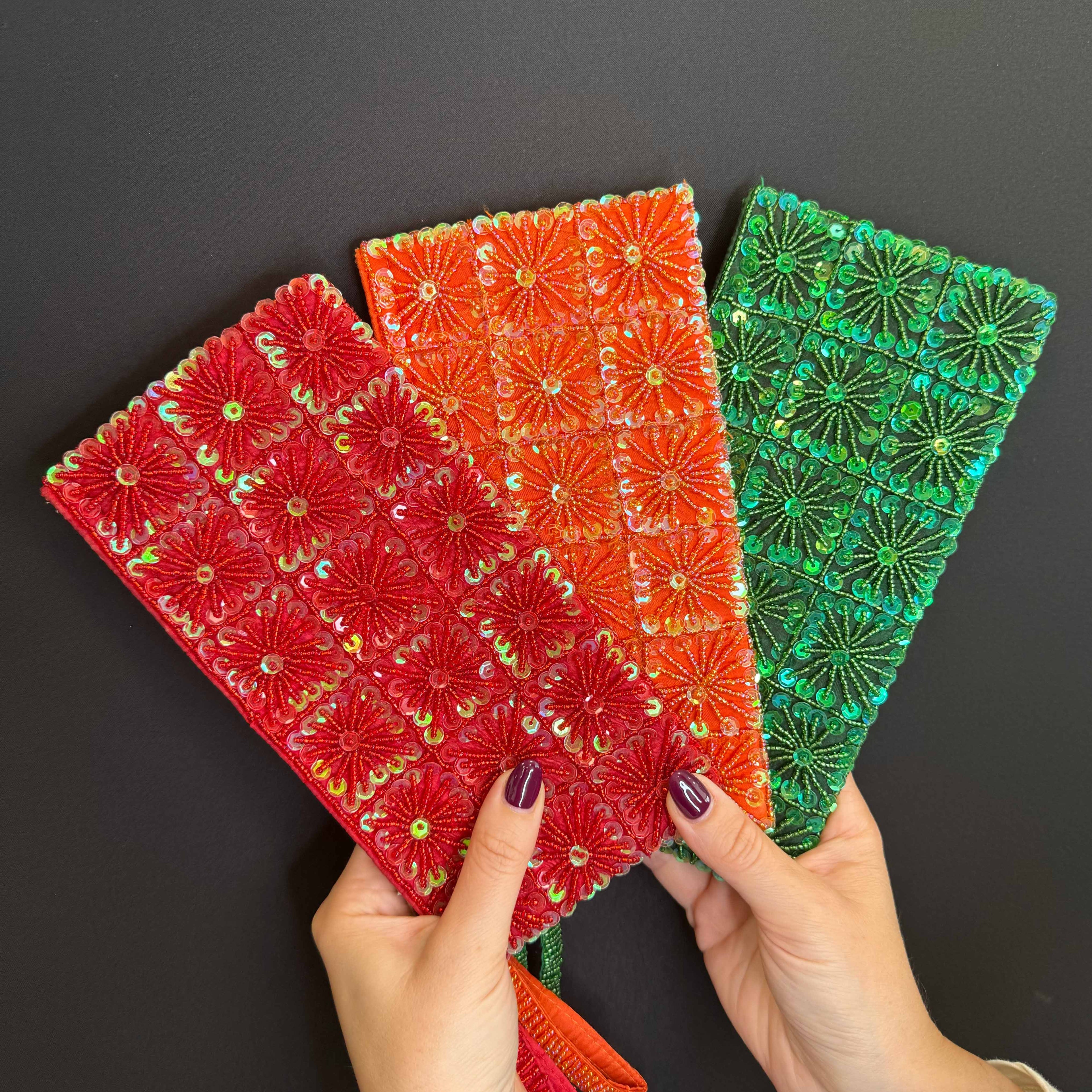 Pochette a Quadrati di Pailettes