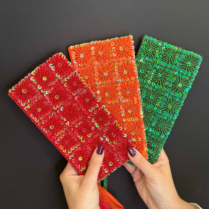Pochette a Quadrati di Pailettes